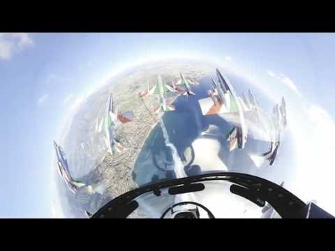 Le prove delle Frecce Tricolori a Salerno