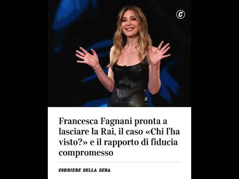 Francesca Fagnani pronta a lasciare la Rai, il caso “Chi l’ha visto?” e il rapporto di fiducia…