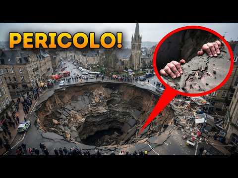 Le voragini inghiottono strade in tutto il mondo: crisi globale individuata