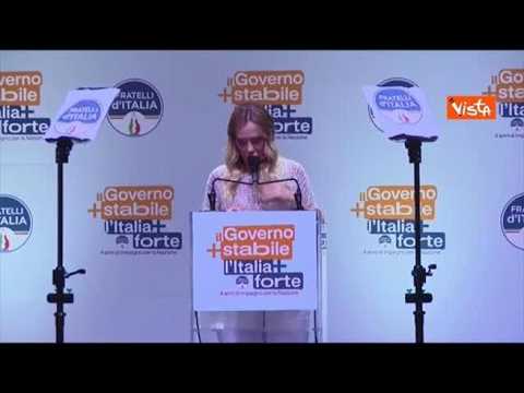 Meloni: Non ho mollato e non lo farò mai