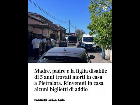 Madre, padre e figlia disabile di 5 anni trovati morti a Pietralata. Biglietti d’addio in casa