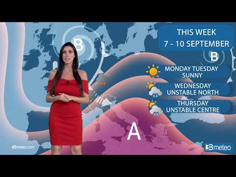 Weather forecast for this week from 7 to 10 September in Italy
