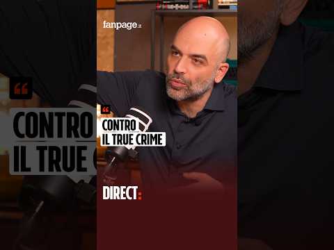 Saviano a Direct: “Il true crime ha fatto diventare l’i chiesta intrattenimento”