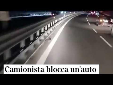 Camionista blocca un’auto contromano nei pressi di Casoria (Napoli) ed evita una tragedia