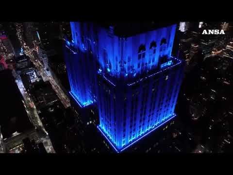 11 settembre, l’Empire State Building illuminato di blu