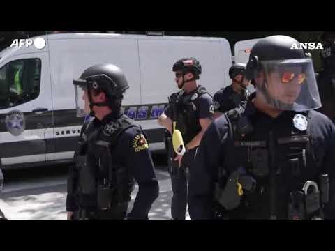 Convention repubblicana a Dallas, ieri la manifestazione anti-Trump