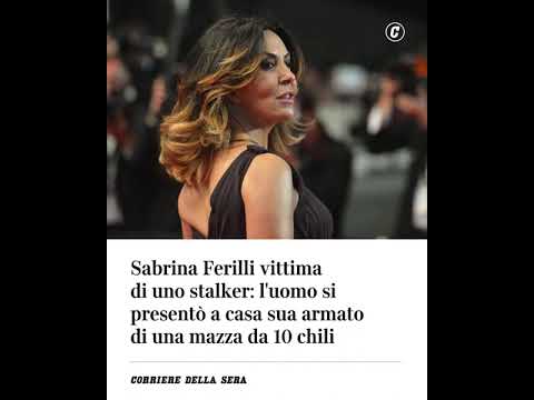 Sabrina Ferilli vittima di uno stalker: l’uomo si presentò a casa sua armato di una mazza