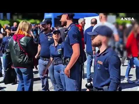 Saluti romani in curva sud, Daspo per 16 romanisti