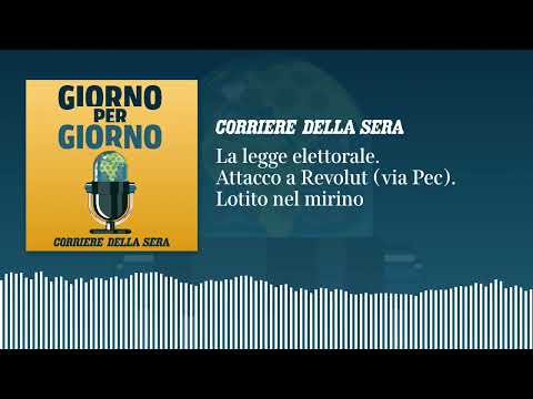 Ep. del 16/09/2026 | La legge elettorale. Attacco a Revolut (via Pec). Lotito nel mirino
