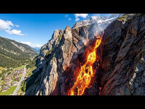 Una gigantesca crepa si sta allargando sulle Alpi