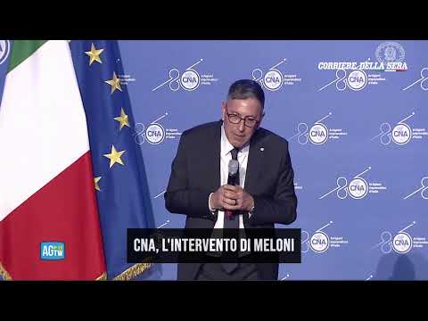 Cna, l’intervento di Meloni