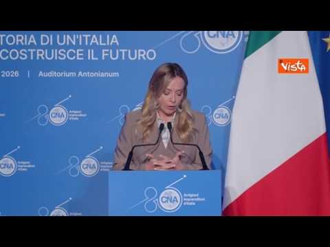 L’intervento di Meloni alla Cna: «Non ha senso comprare energia nucleare prodotta da Nazioni vicine»